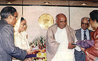 With Prime Minister Sheikh Hasina and Mr. Dev Gouda, former prime minister of India
